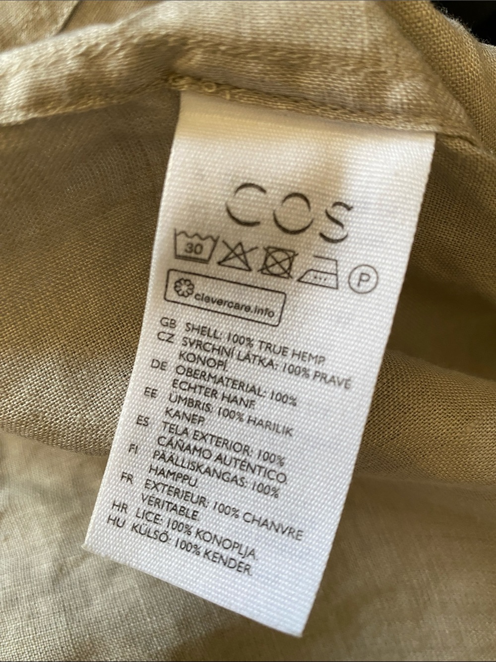 COS 100% True Hemp Short Sleeve Top - Picture 5 of 5